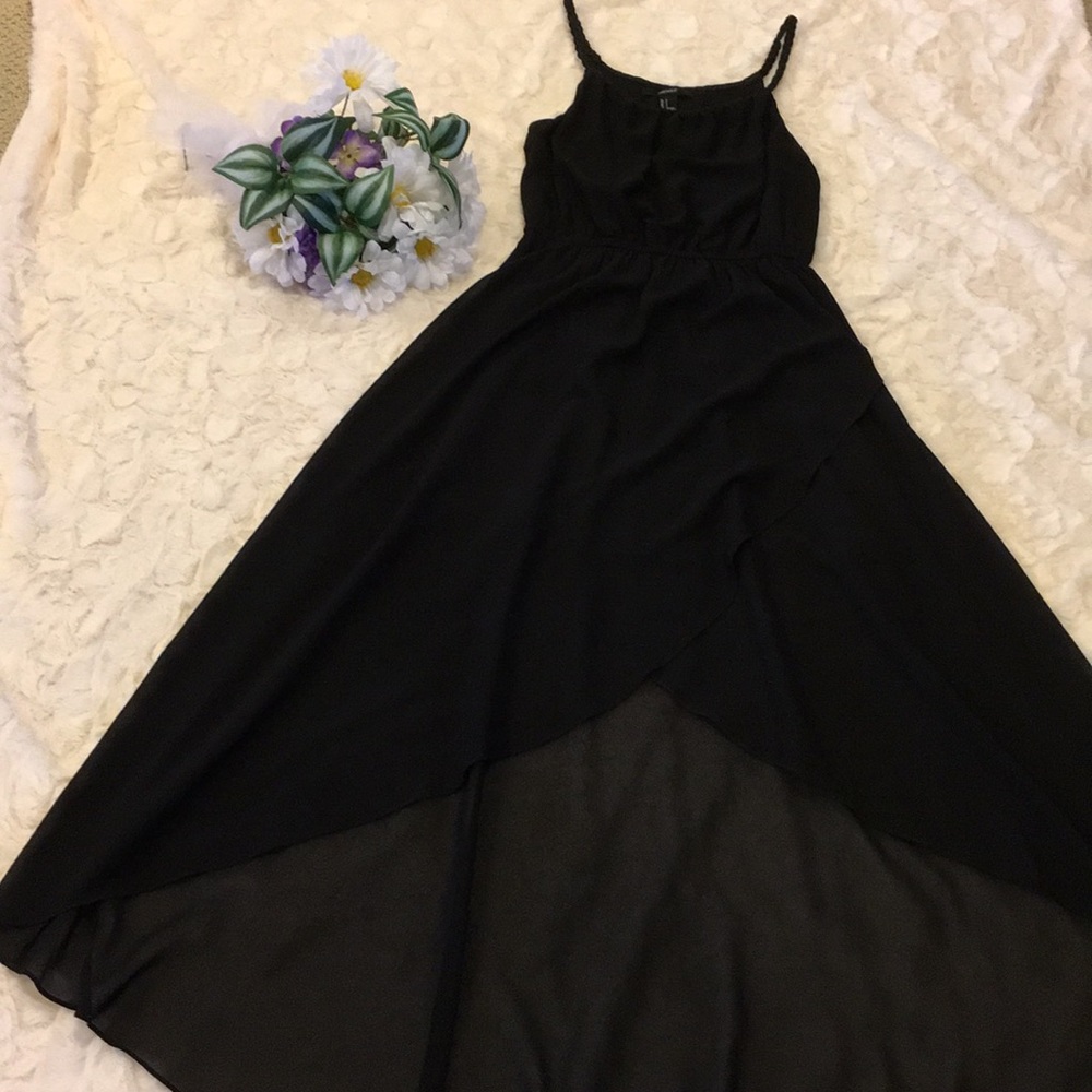 Forever 21 Black Hi-Low Dress.